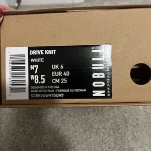 NOBULL White Drive Knit Sneakers